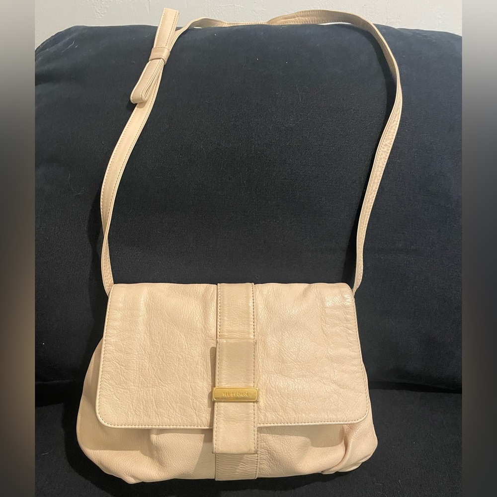 See by Chloe, All Leather Crossbody Bag, long strap, y2k 🔥🔥🔥, Authentic - Picture 6 of 16